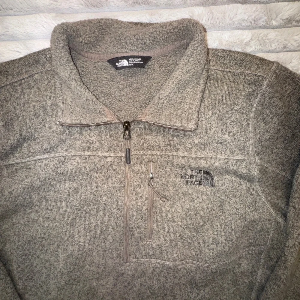 The North Face Men's Medium Green‎ Gordon Lyons 1/4-Zip Pullover Fleece Jacket